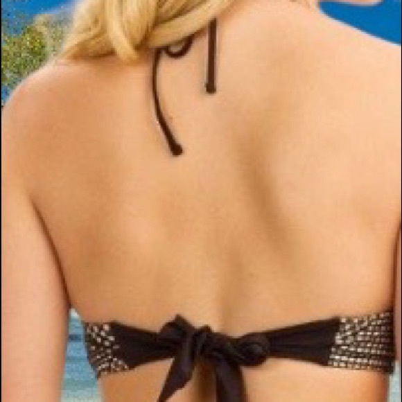 A. Che Netted Up Brigitte Halter Top, L, XL - NWT - Picture 3 of 6